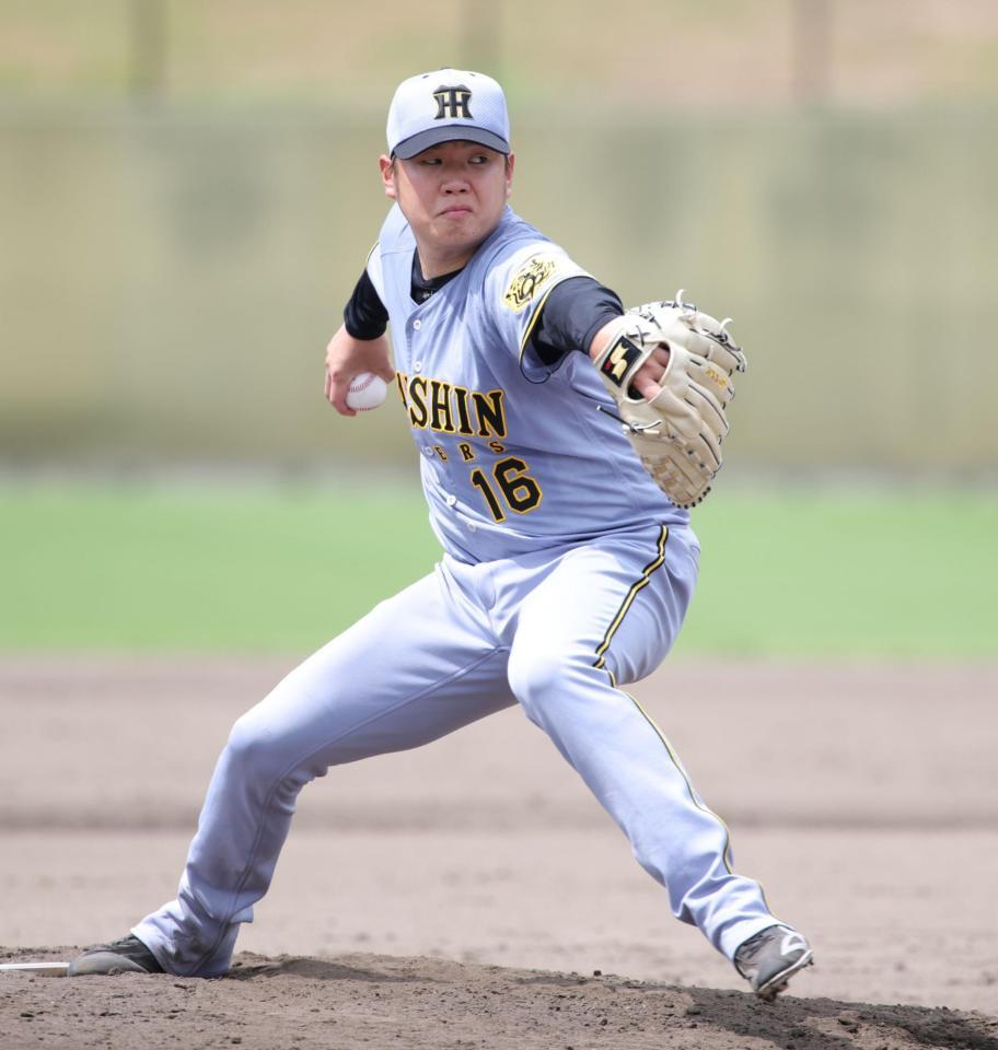 　６回無失点と好投を見せた西勇（撮影・坂部計介）