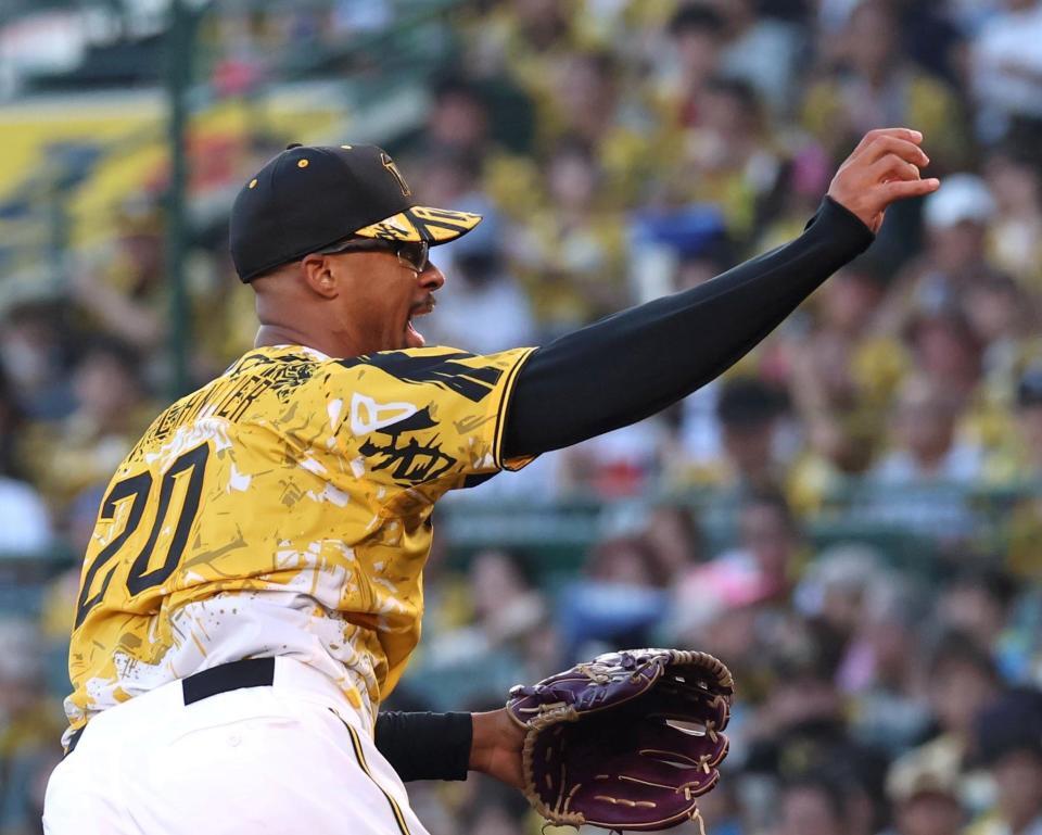 　先発し力投するデュプランティエ（撮影・北村雅宏）