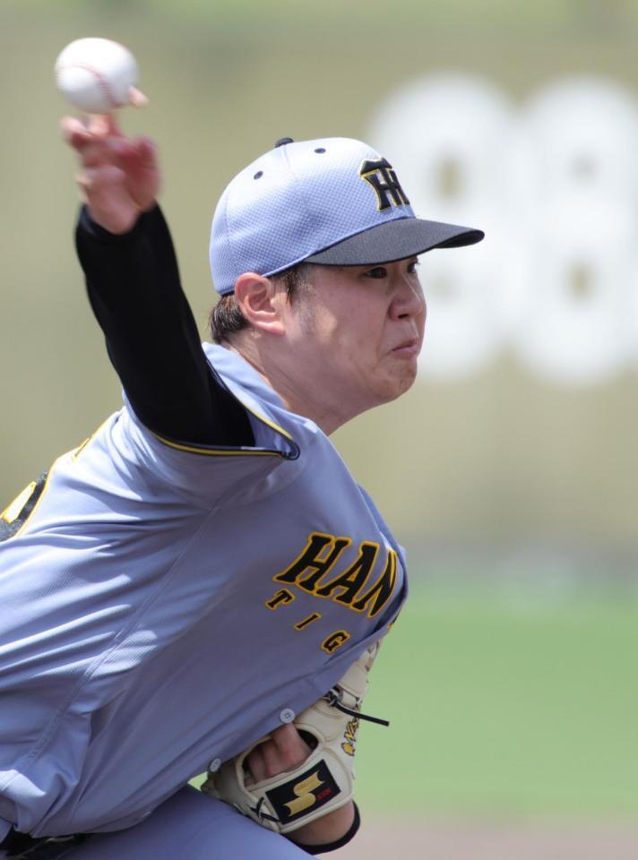 　６回無失点と好投を見せた西勇（撮影・坂部計介）