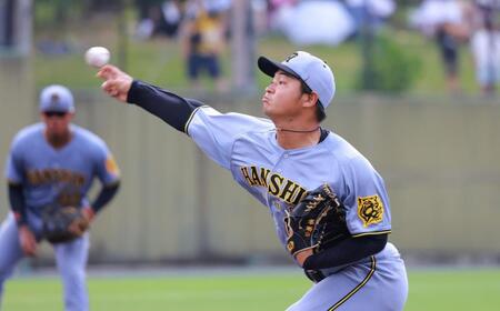 　４回、力投する松原（撮影・石湯恒介）