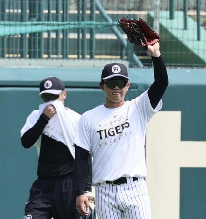 　１軍に昇格した中川（撮影・田中太一）