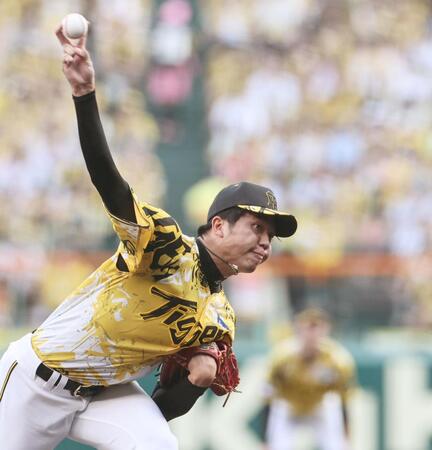  先発し、投げ込む才木（撮影・田中太一）