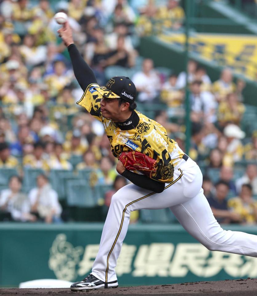 　先発し力投する才木（撮影・北村雅宏）