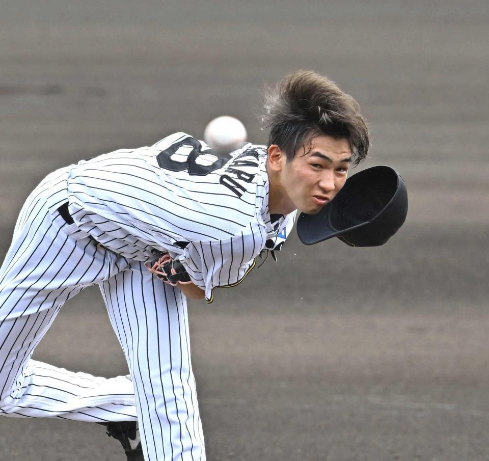 　高い目標へ向け、２軍で奮闘を続ける今朝丸