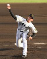 　力投する先発の今朝丸（撮影・西田忠信）