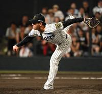 　８回表に登板し、１６０キロ台を連発した工藤