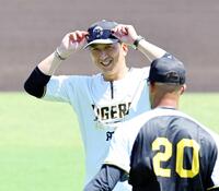 　デュプランティエに声を掛ける藤川監督