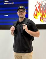 　到着したハートウィグ（球団提供）