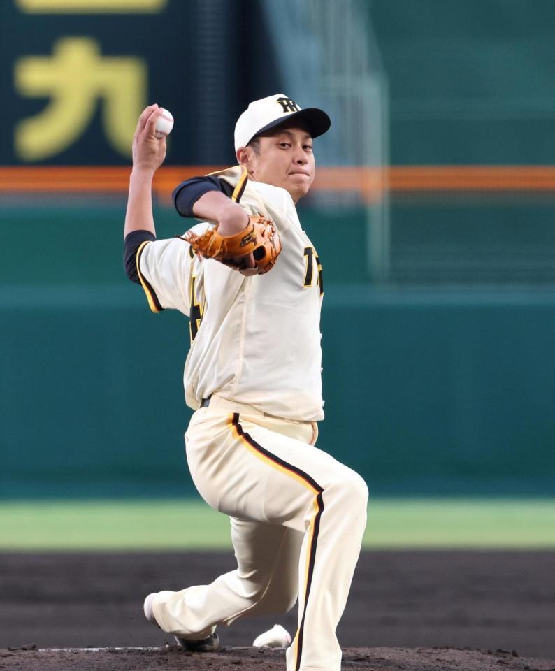 　先発し力投する大竹（撮影・北村雅宏）