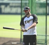 　１軍に合流したビーズリー（撮影・西田忠信）