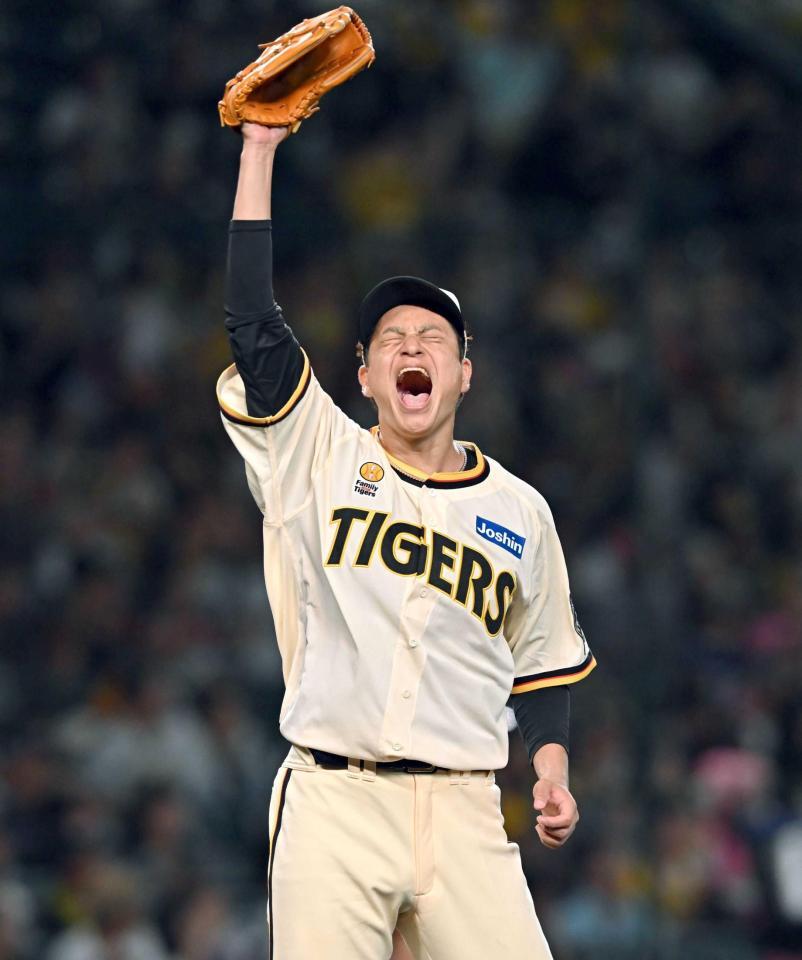 阪神・大竹 絶叫！W満塁斬り 4戦4勝“鯉キラー”に藤川監督
