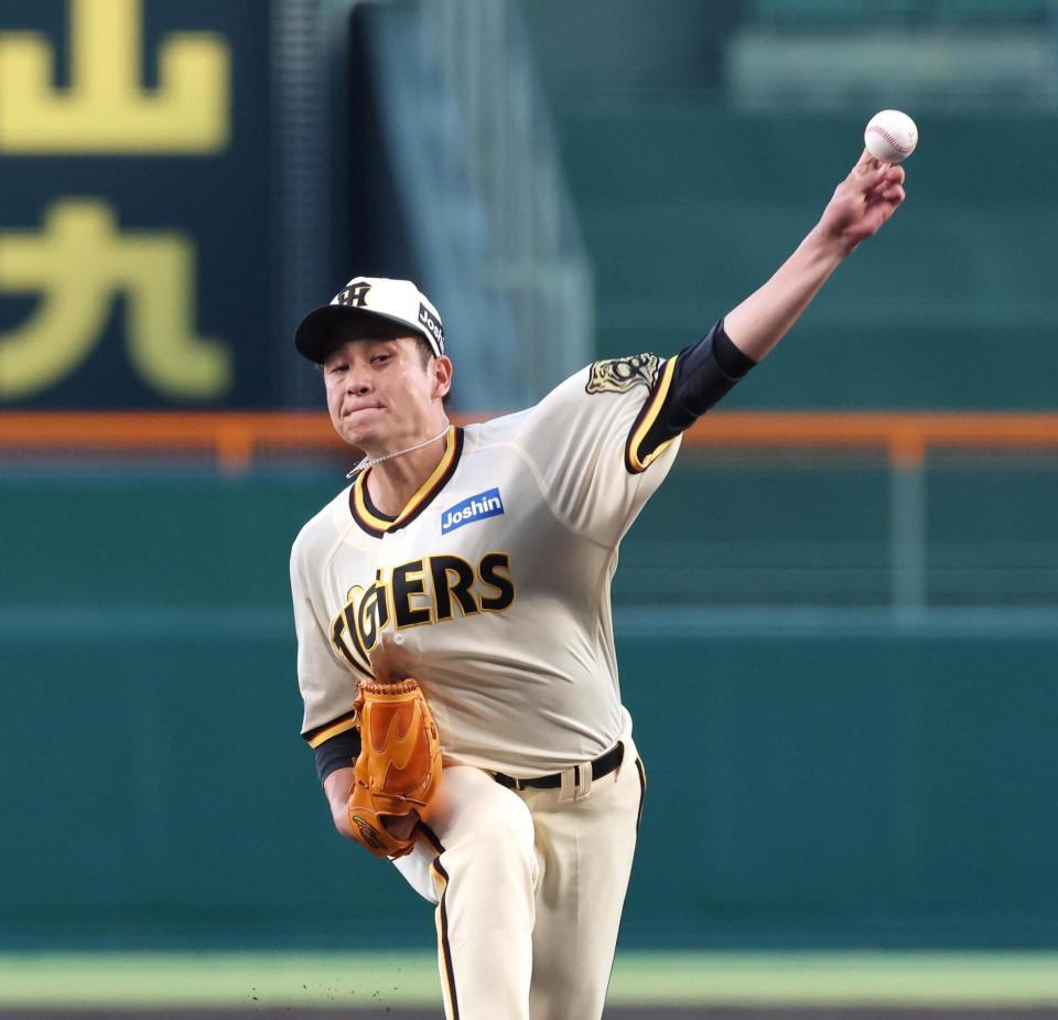 　先発し力投する大竹（撮影・北村雅宏）