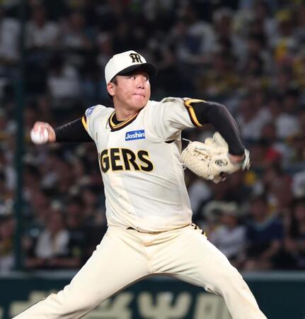 　先発し力投する村上（撮影・北村雅宏）