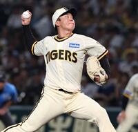 　先発し力投する村上（撮影・北村雅宏）