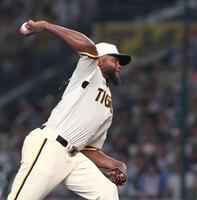 　９回から登板するドリス（撮影・北村雅宏）