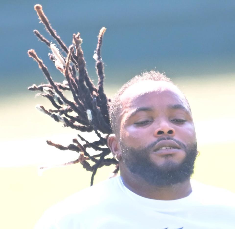 　黙々とダッシュするドリス（撮影・飯室逸平）
