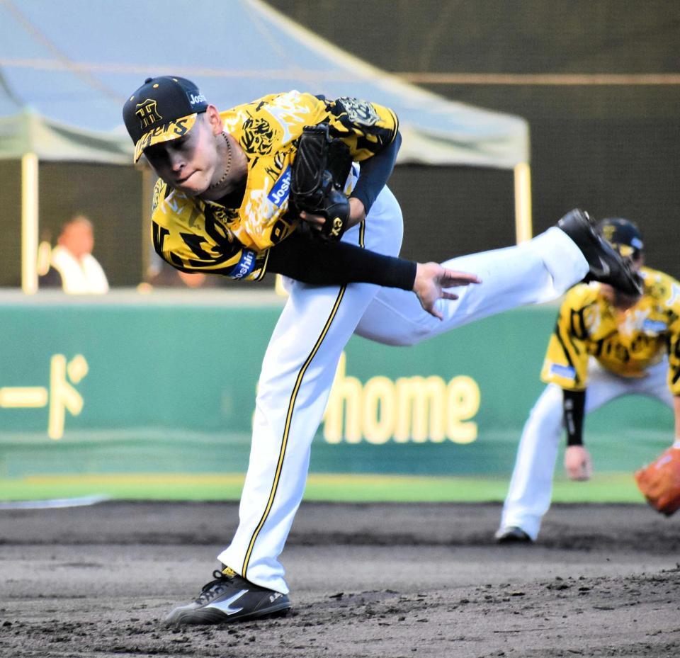 　２回を三者凡退に抑えた早川