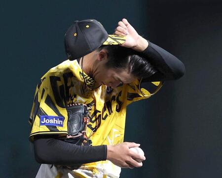 　４回、村上に適時打を浴びた今朝丸（撮影・北村雅宏）