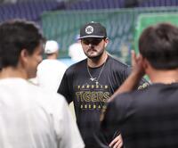 　１軍に合流したハートウィグ（撮影・田中太一）