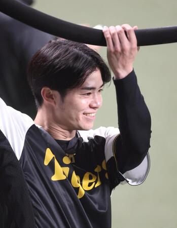 　トレーニングする中野（撮影・北村雅宏）