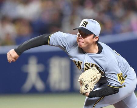 　先発し力投する村上（撮影・北村雅宏）