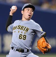 　９回、後続を断つ石井（撮影・田中太一）