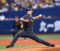 　先発し力投する伊藤将（撮影・山口登）