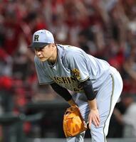 　３回、モンテロに逆転となる３ランを浴びた大竹（撮影・北村雅宏）