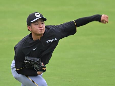 　キャッチボールする高橋（撮影・飯室逸平）