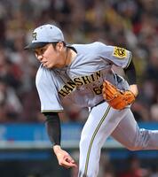 　１回無失点と好投する石井（撮影・市尻達拡）