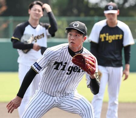 　ノックを受ける才木（撮影・田中太一）