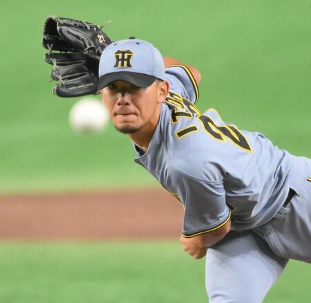 　力投する先発の伊藤将（撮影・伊藤笙子）