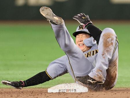 　５回、二盗を試みるもアウトとなる大山（撮影・田中太一）