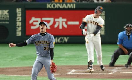 　３回、キャベッジを空振り三振にしとめる才木（撮影・金田祐二）