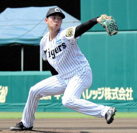 　シート打撃に登板した下村（撮影・滋野航太）