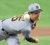 　力投する先発の才木（撮影・伊藤笙子）