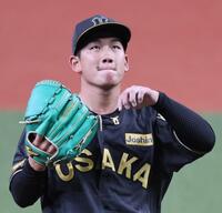 　１回、連打を許し険しい表情の伊原（撮影・田中太一）