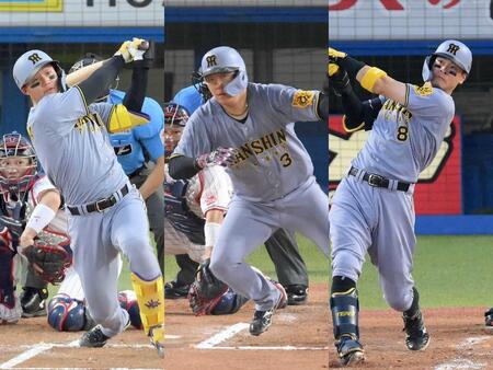 阪神“打点3連単”佐藤輝&森下&大山クリーンアップトリオ3位まで独占!要因は「打席数」増加にチカナカコンビのお膳立て