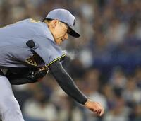 先発し、力投する早川（撮影・田中太一）