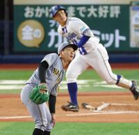 　２回、松尾に同点２ランを浴びる伊原