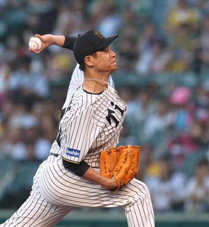 　先発し力投する大竹（撮影・北村雅宏）