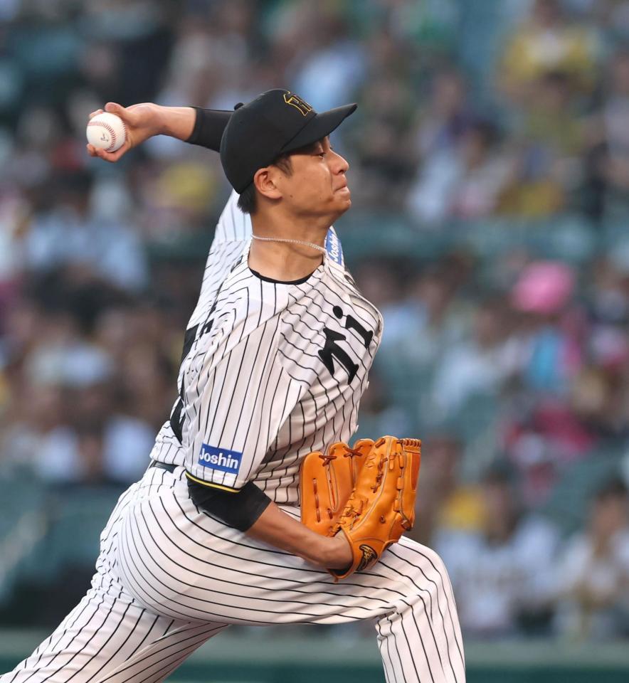 　先発し力投する大竹（撮影・北村雅宏）