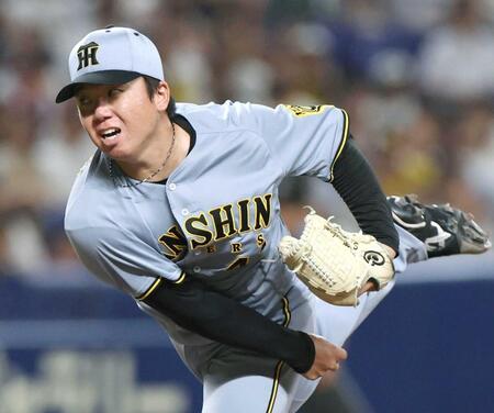 　先発し力投する村上（撮影・北村雅宏）