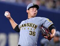 　７回を無失点に抑える畠（撮影・田中太一）