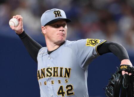 　先発し、投げ込むネルソン（撮影・田中太一）