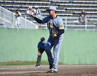 　７回を無失点に抑えた津田