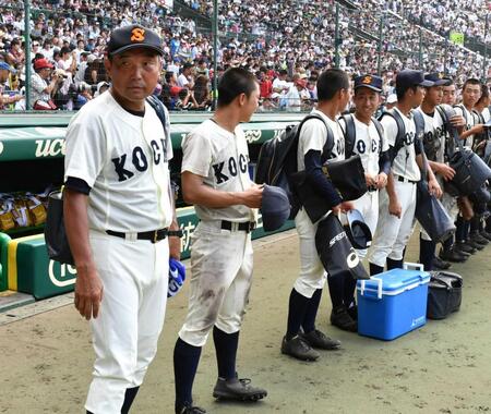 　高知商監督時代の上田修身氏