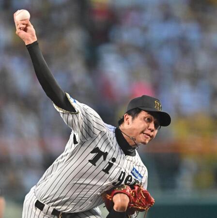 　力投する先発の才木（撮影・西田忠信）