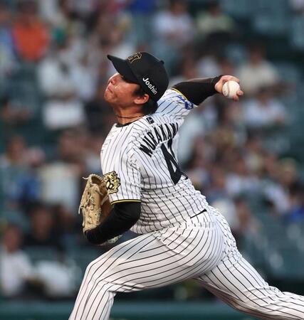 　先発し力投する村上（撮影・北村雅宏）