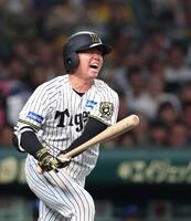 　６回、空振り三振に倒れる村上（撮影・北村雅宏）